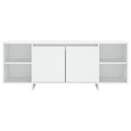 Berkfield Tv Cabinet White 130X35X50 Cm Engineered Wood - thumbnail 5