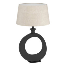 Eglo Diezma Black And Natural-Coloured Table Lamp - thumbnail 1