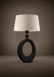 Eglo Diezma Black And Natural-Coloured Table Lamp - thumbnail 2