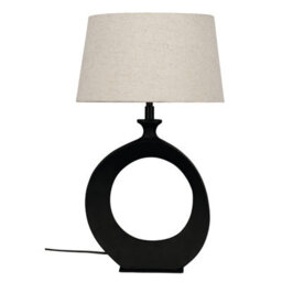 Eglo Diezma Black And Natural-Coloured Table Lamp - thumbnail 3