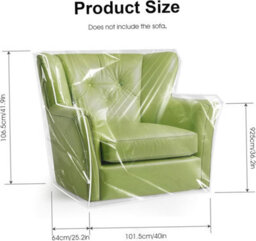 Waterproof Outdoor Chair Cover, Transparent Patio Covers, Dustproof Plastic Furniture Cover - - thumbnail 5