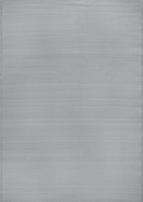 The Rugs Reversible Waterproof Plain Outdoor Rug Urban 1000 Grey - image 1
