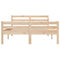 Berkfield Bed Frame Solid Wood 140X190 Cm - thumbnail 5