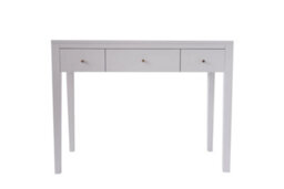 Wyld Haus Cordoba White Wood Grain Three Drawer Desk - thumbnail 3