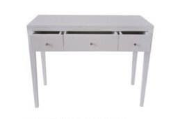 Wyld Haus Cordoba White Wood Grain Three Drawer Desk - thumbnail 4