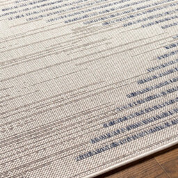 Livabliss Tuareg-Global Ivory Blue Graphic In- & Outdoor Rug 160 X 213 Cm Easy Care, Non Shedding - thumbnail 3
