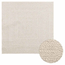 Vidaxl Rug Zizur Cream 120X120 Cm Jute Look Indoor And Outdoor - thumbnail 1