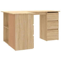 Walplus Corner Desk Sonoma Oak 145X100X76 Cm Engineered Wood - thumbnail 6