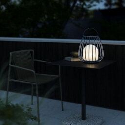 Nordlux Jim Outdoor Metal Lantern Battery 3-Level Dimming Blue, Led