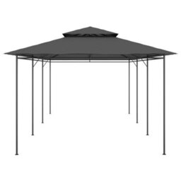 Walplus Gazebo Outdoor Beach Party Festival Camping Tent Canopy Wedding Marquee Awning600X298X270 Cm Anthracite - thumbnail 3