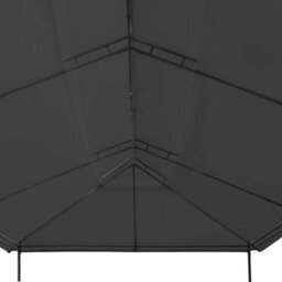 Walplus Gazebo Outdoor Beach Party Festival Camping Tent Canopy Wedding Marquee Awning600X298X270 Cm Anthracite - thumbnail 4