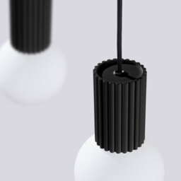 Sollux Lighting Halo Aluminum/glass Black 2 Lights Modern Pendant Lamps - thumbnail 6
