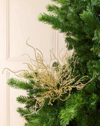 WeRChristmas 33 Cm Gold Glitter Twig Christmas Decoration Pick - thumbnail 2