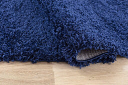 Modern Extra Large Small Soft 5Cm Shaggy Non Slip Bedroom Living Room Carpet Runner Area Rug - Navy Blue 160 X 230 Cm - thumbnail 4