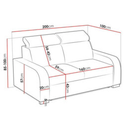 Oslo M 3 Living Room Sofa No Sleeping Function Mdf Chipboard Polyurethane Foam Wooden Frame 200X100X85 100Cm Yellow - thumbnail 4