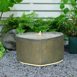 Bumilgar Elegant Love Shape Water Fountain With Led Lights For Garden And Outdoor Decor 28Cm Gold - thumbnail 9