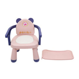 Thehotsale Lightweight Portable Pink Baby Feeding Chair Highchair With Tray - thumbnail 5