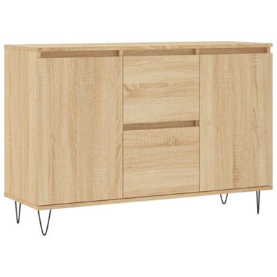 Berkfield Durable Sideboard Sonoma Oak 104X35X70 Cm Engineered Wood - image 1