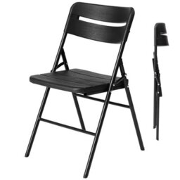 Novecrafto Heavy Duty Folding Chair Set Of 2 Pcs (79 X 45 X 50 Cm) Hdpe Plastic Top & Powder Coated Steel Frame, Indoor & Outdoor Use