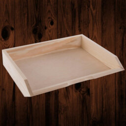 Woodeedoo Set Of 5 Stackable Horizontal Wooden Letter Tray A4 Document Holder Paper Sorter For Desk Or Office 34 X 27 X 6 Cm - thumbnail 7