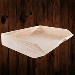 Woodeedoo Set Of 5 Stackable Horizontal Wooden Letter Tray A4 Document Holder Paper Sorter For Desk Or Office 34 X 27 X 6 Cm - thumbnail 6