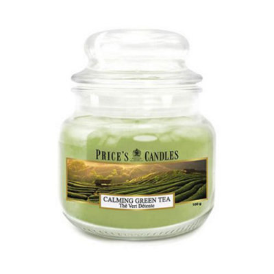 Price's Candles Prices Fragrance Collection Calming Green Tea Small Jar Candle