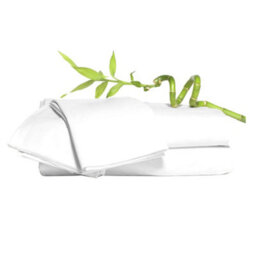 100% Bamboo Complete Duvet Bedding Set In White For Double Bed By Euphoric Bedding - thumbnail 1