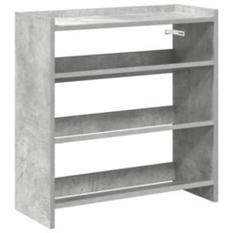 Berkfield Elegant Shoe Rack Concrete Grey 60X25X62 Cm Engineered Wood - thumbnail 1