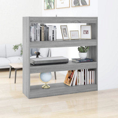 Berkfield Book Cabinet/room Divider Grey Sonoma 100X30X103 Cm - image 1