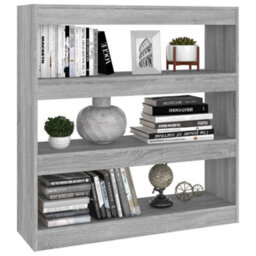 Berkfield Book Cabinet/room Divider Grey Sonoma 100X30X103 Cm - thumbnail 6