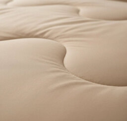 Natural Dark Natural 10.5 Tog Coverless Duvet Set With Pillowcases Reversible Lightweight Microfiber Polyester Bedding Plain Wave - thumbnail 3