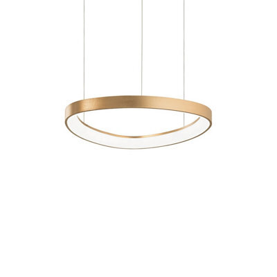 Ideal Lux Luminosa Gemini Integrated Led Pendant Ceiling Light Brass 4350Lm 4000K - image 1