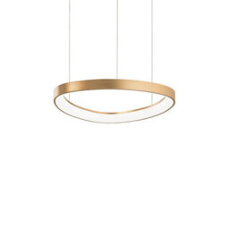 Ideal Lux Luminosa Gemini Integrated Led Pendant Ceiling Light Brass 4350Lm 4000K
