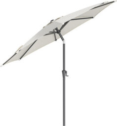 Songmics 3M Parasol Umbrella, Sun Shade, Octagonal Polyester Canopy, With Tilt And Crank Mechanism, Beige (Base Not Included) - thumbnail 2