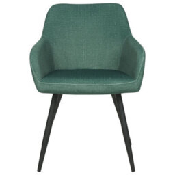Beliani Set Of 2 Dining Chairs Casmalia Velvet Dark Green - thumbnail 5