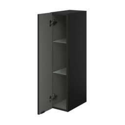 GoodHome Imandra Deep Matt Black Bathroom Single Wall Cabinet (H)90Cm (W)20Cm - thumbnail 3