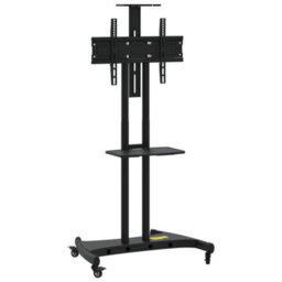 Berkfield Tv Stand On Wheels 32-70 Inch Screen Max Vesa 600X400 mm 60Kg - thumbnail 2