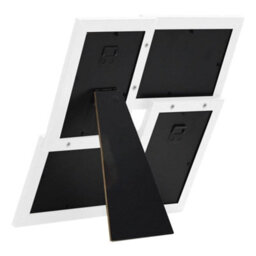 Berkfield Modern Collage Photo Frame For 4X(13X18 Cm) Picture White Mdf - thumbnail 4