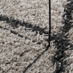 Berkfield Shaggy Rug Pamplona High Pile Modern Beige And Anthracite Size  100 Cm - thumbnail 8