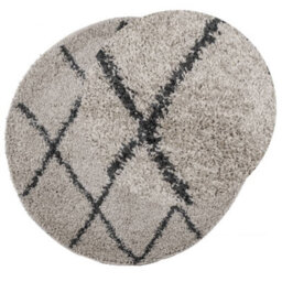 Berkfield Shaggy Rug Pamplona High Pile Modern Beige And Anthracite Size  100 Cm - thumbnail 3