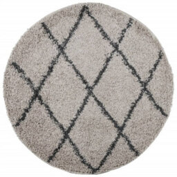 Berkfield Shaggy Rug Pamplona High Pile Modern Beige And Anthracite Size  100 Cm - thumbnail 2