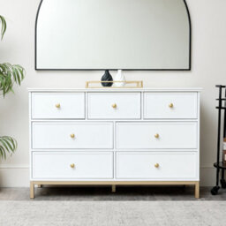 Melody Maison Large 7 Drawer Chest Of Drawers - Aisby White Range - thumbnail 3
