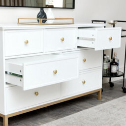 Melody Maison Large 7 Drawer Chest Of Drawers - Aisby White Range - thumbnail 5