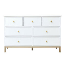 Melody Maison Large 7 Drawer Chest Of Drawers - Aisby White Range - thumbnail 8