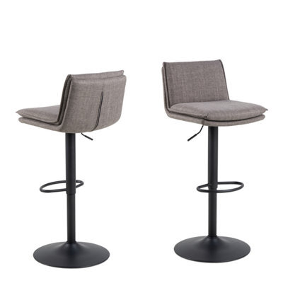 Furniture To Go Flynn Swivel Bar Stool With Height Adjustable Function In Light Grey-Brown. - image 1