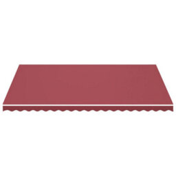 Walplus Replacement Fabric For Awning Garden Sun Shade Canopy Gazebo For Back Door, Porch, Patio Burgundy Red 5X3.5 M - thumbnail 3