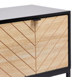 Tv Unit Cabinet Stand Modern 2 Door W/ Storage & Shelves - thumbnail 5