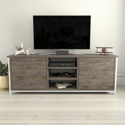 Decorotika Otis Tv Stand For Tv's Up To 63 Inch White Wenge - image 1