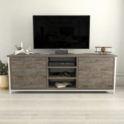 Decorotika Otis Tv Stand For Tv's Up To 63 Inch White Wenge - thumbnail 1