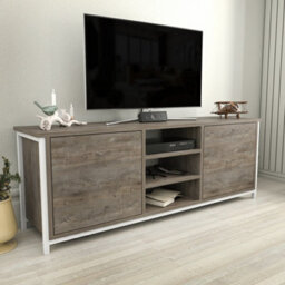 Decorotika Otis Tv Stand For Tv's Up To 63 Inch White Wenge - thumbnail 2